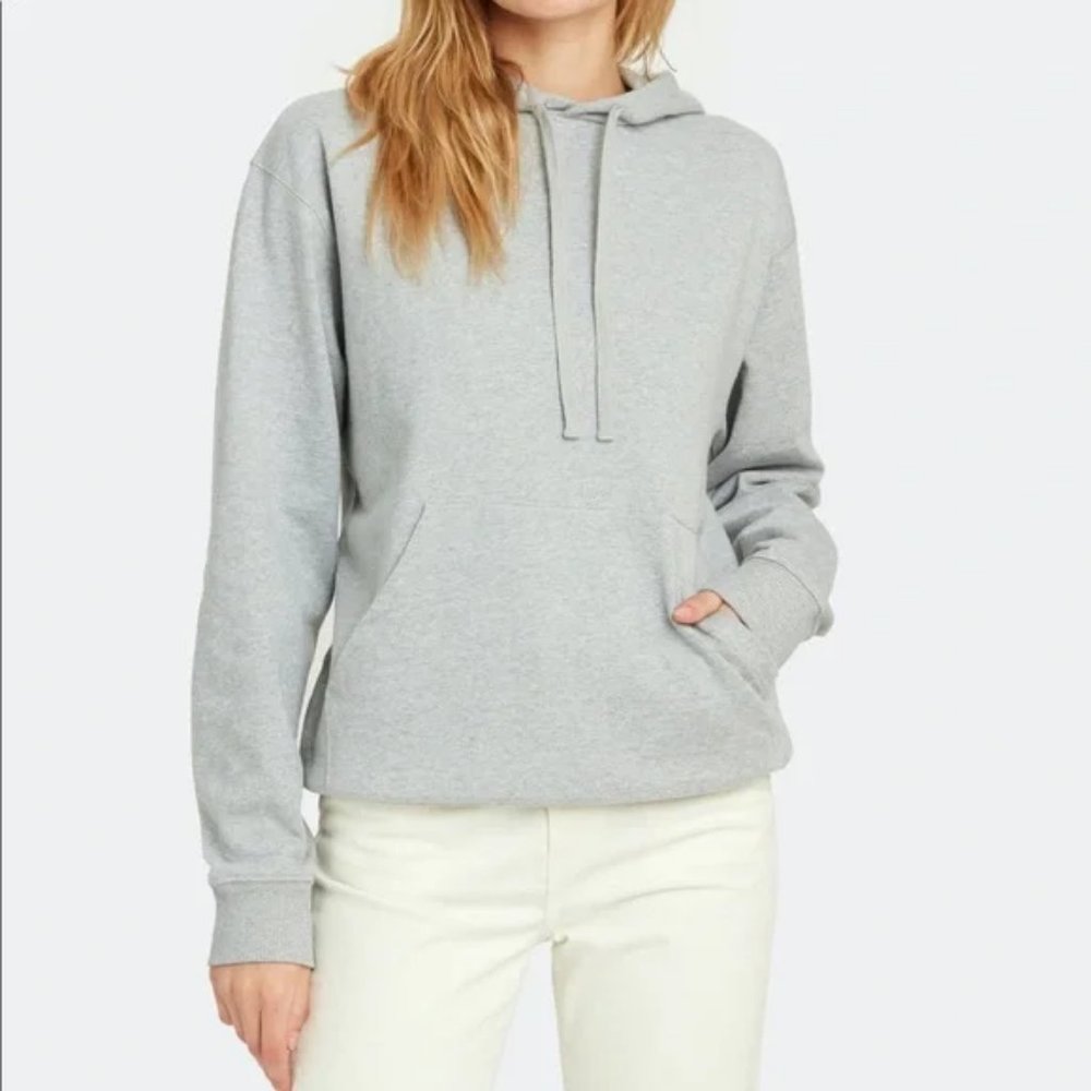 X Karla Gray THE PULLOVER Draw String hoodie size XS